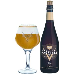 Bush Blonde Triple bouteille & verre